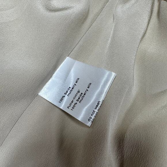 Akris NWT Antea Linia Print 100% Mulberry Silk Crepe Jacket Size US 10 Designer - Picture 8 of 11